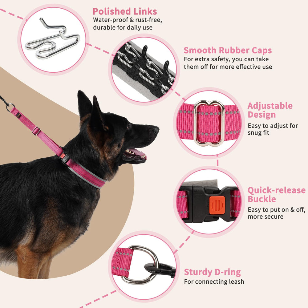 Mayerzon Martingale collar reflection stitching enhances visibility at dusk.