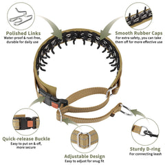 Mayerzon martingale collar adjustable slider buckle for easy fit