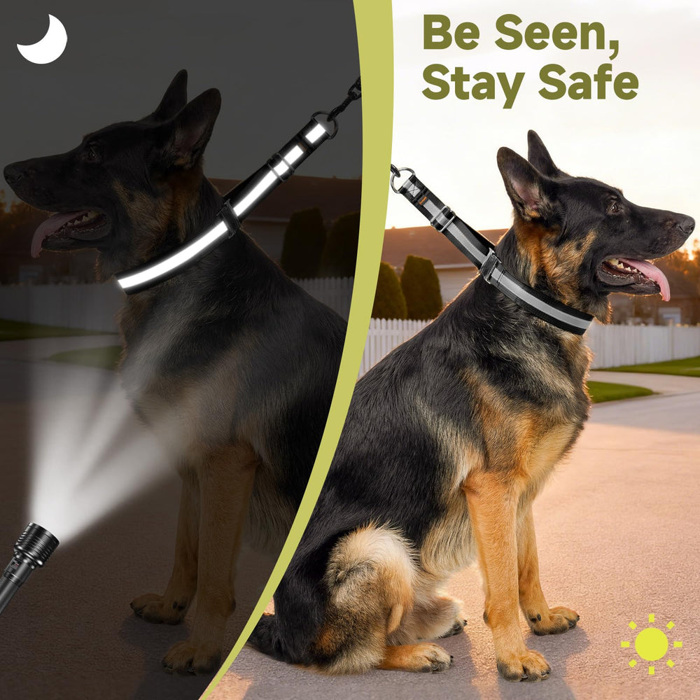 Mayerzon D-ring securely holds the leash for reliable walks.