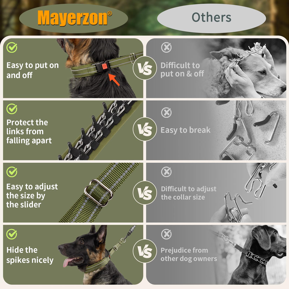 Mayerzon Martingale slider buckle enables easy on/off.