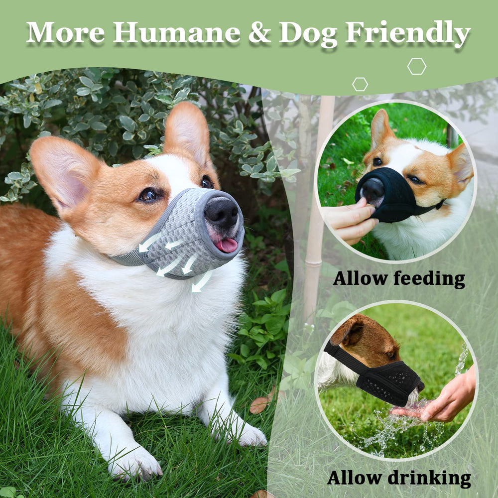 Mayerzon dog muzzle supports walking and grooming sessions safely.