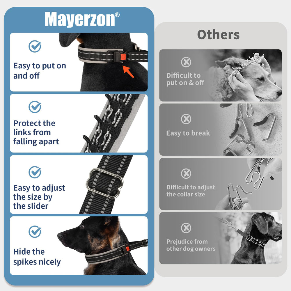 Mayerzon neoprene padding and stainless steel links emphasize durability.