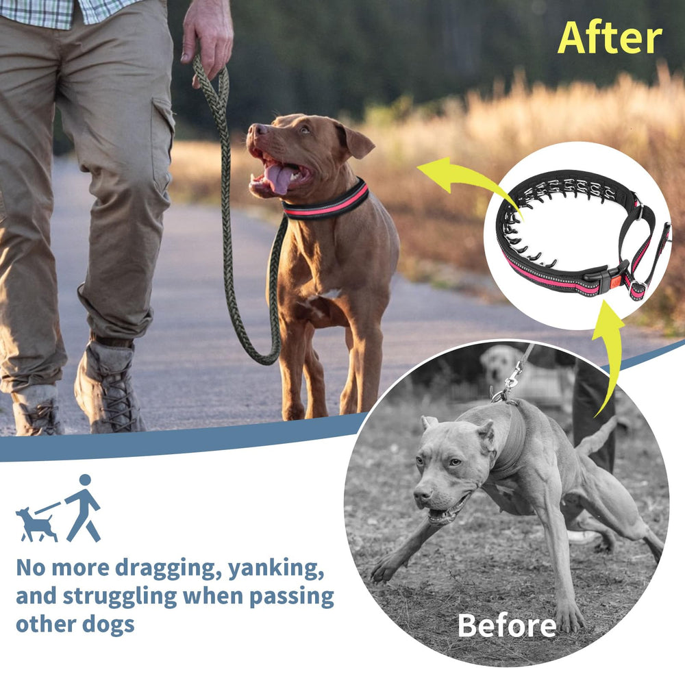 Mayerzon pink martingale collar sizing guide for accurate fit.