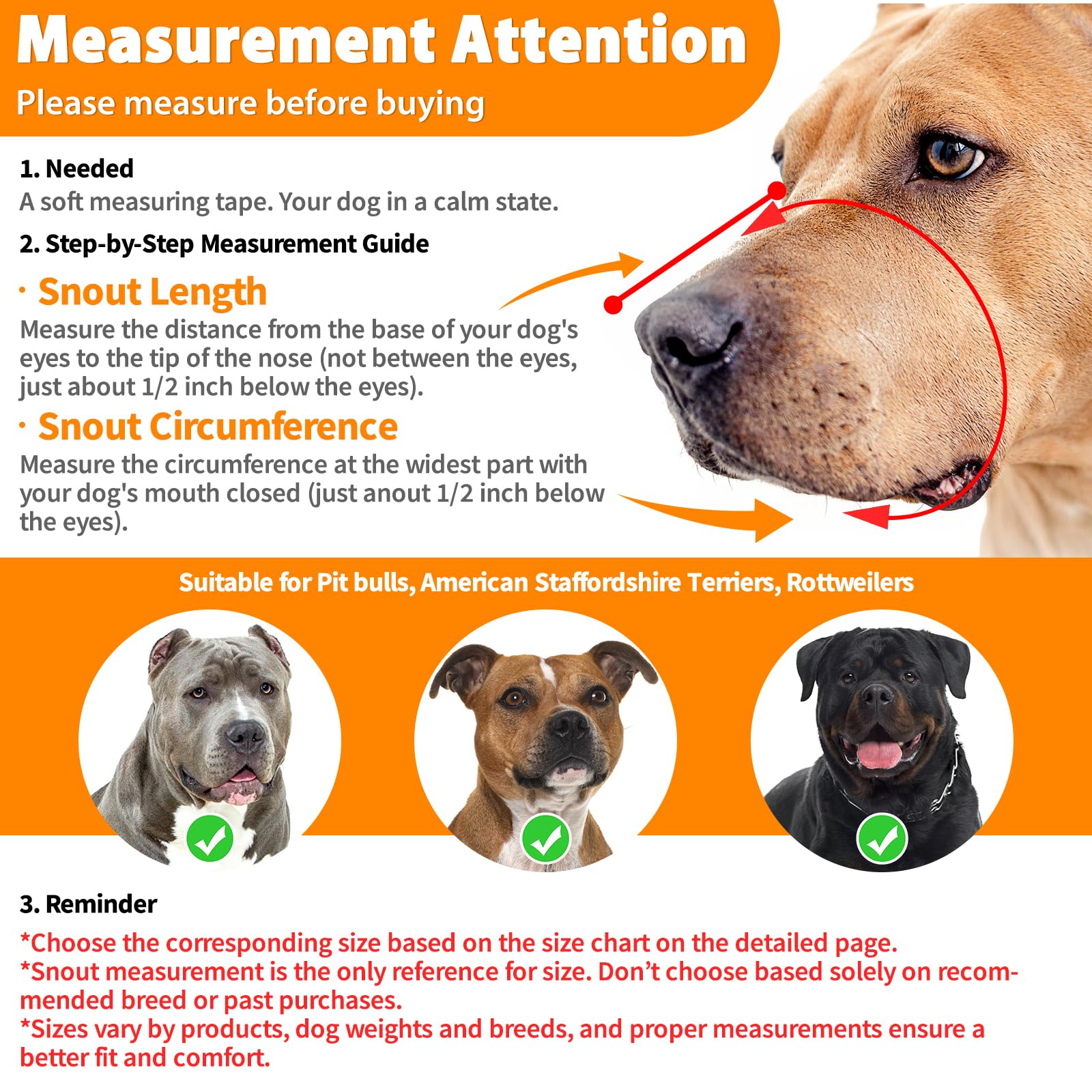 Mayerzon Pitbull Muzzle adjustment straps highlight easy length changes for secure comfort