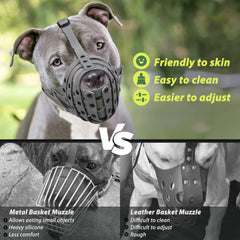 Mayerzon Pitbull Muzzle breathable design allows panting and drinking
