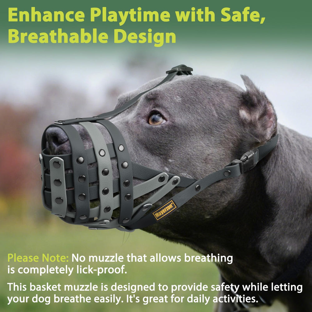 Mayerzon Pitbull Muzzle adjustable system for easy training sessions