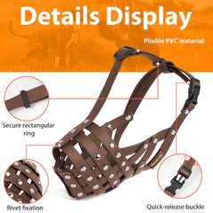 Mayerzon large-dog muzzle with adjustable straps for precise fit