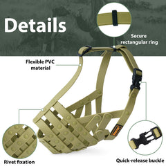 PVC durable basket muzzle by Mayerzon for robust performance