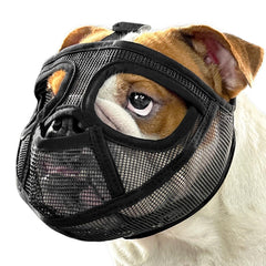 Mayerzon short snout muzzle with breathable mesh for comfortable outdoor wear