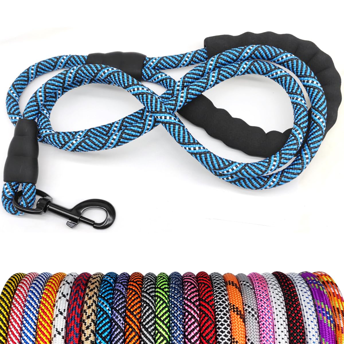 MayPaw heavy duty rope leash with 360-degree rotation for tangle-free walking