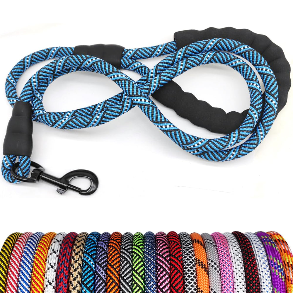 MayPaw heavy duty rope leash with 360-degree rotation for tangle-free walking