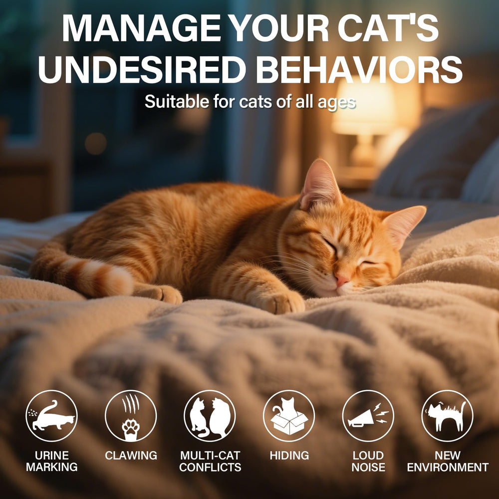 MAZHAOX cat calming diffuser refill 48ml helps ease multi-cat tensions