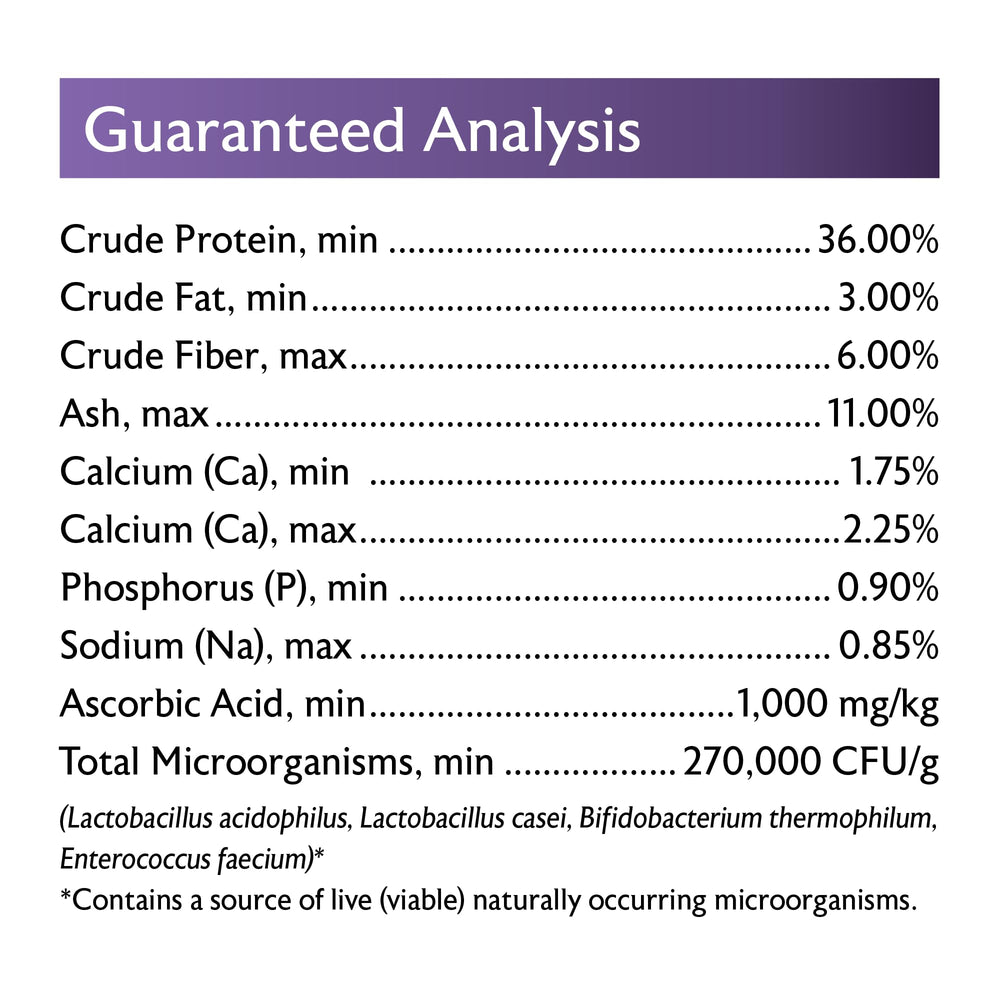 Mazuri Koi Food Small wheat germ highlight on packaging for digestibility.