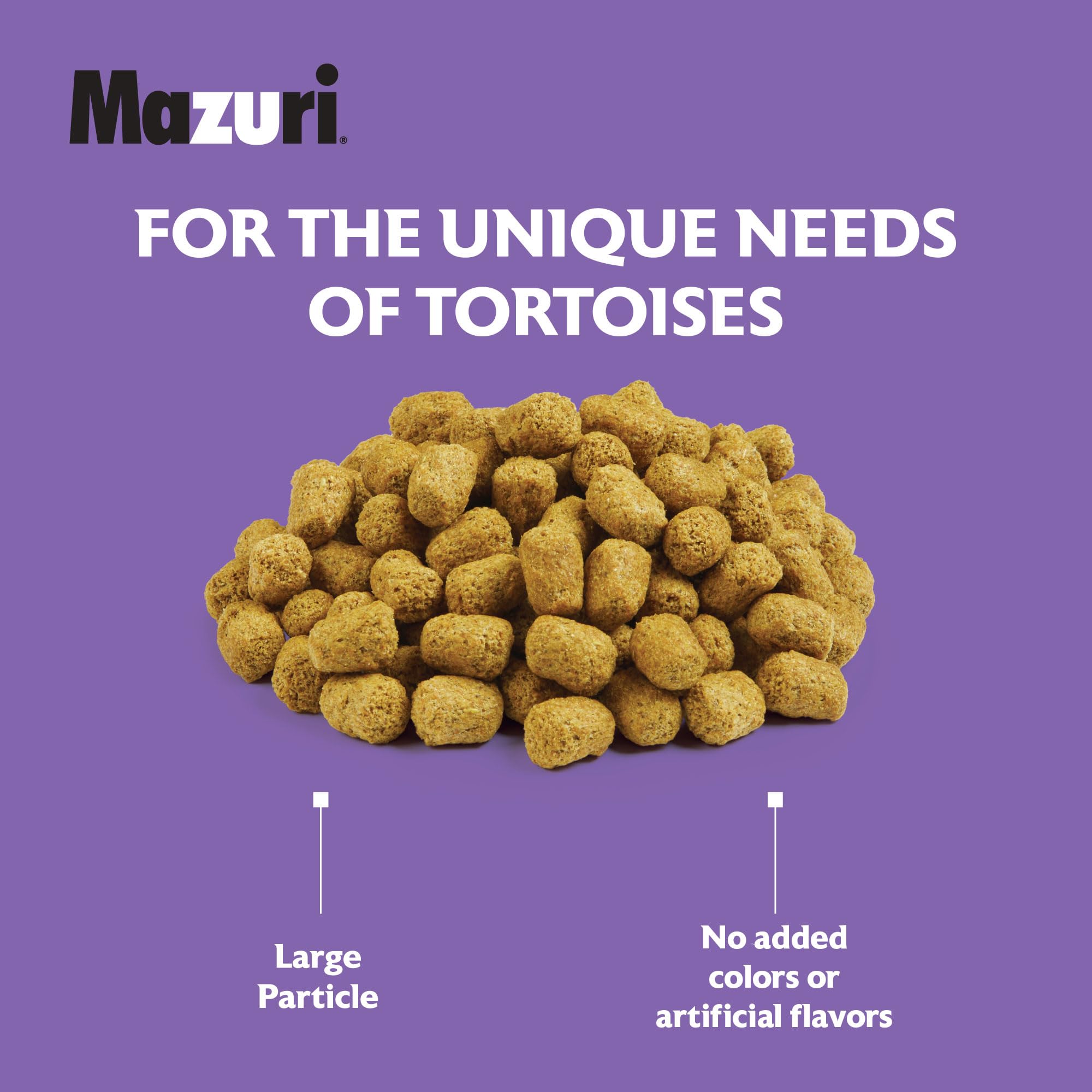 Antioxidants and vitamins in Mazuri Tortoise Diet support eye health.