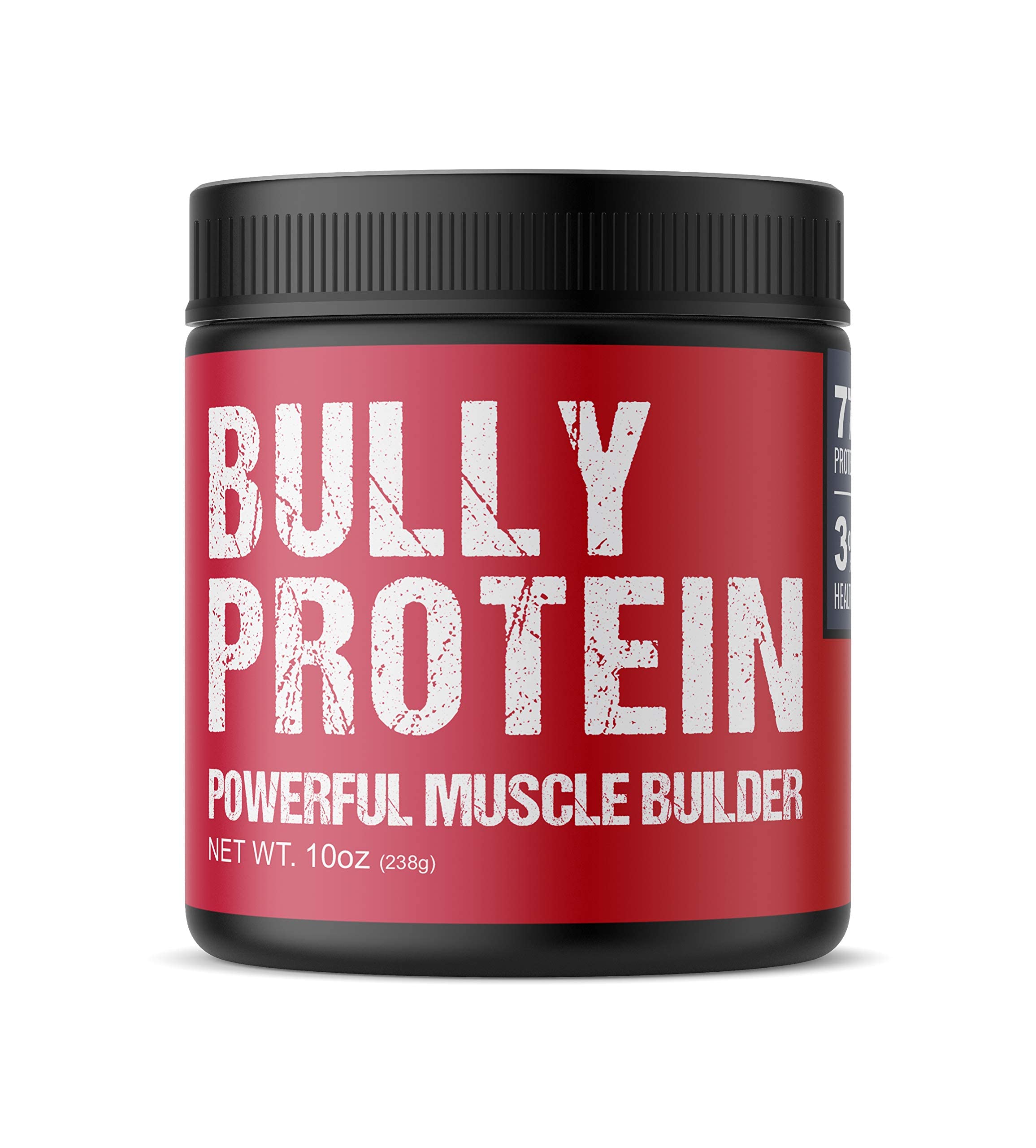 MBF Supplements Bully Protein Powder bag close-up shows real meat protein for dogs