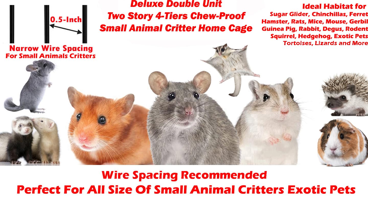 Mcage two-story design provides vertical space for active pets