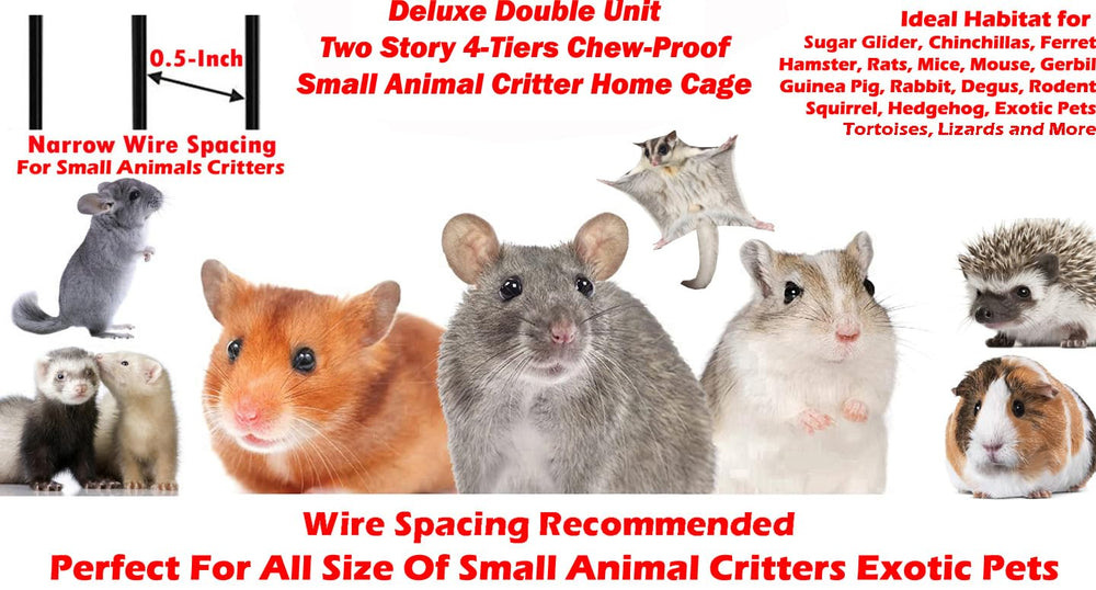 Mcage two-story design provides vertical space for active pets