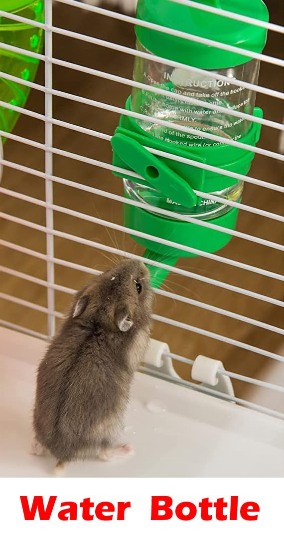 Easy setup illustration for Mcage hamster mansion cage assembly
