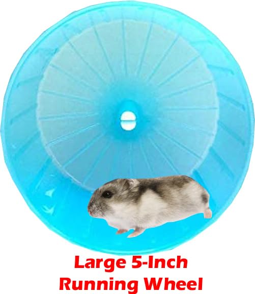 5-inch exercise running wheel included with Mcage hamster mansion