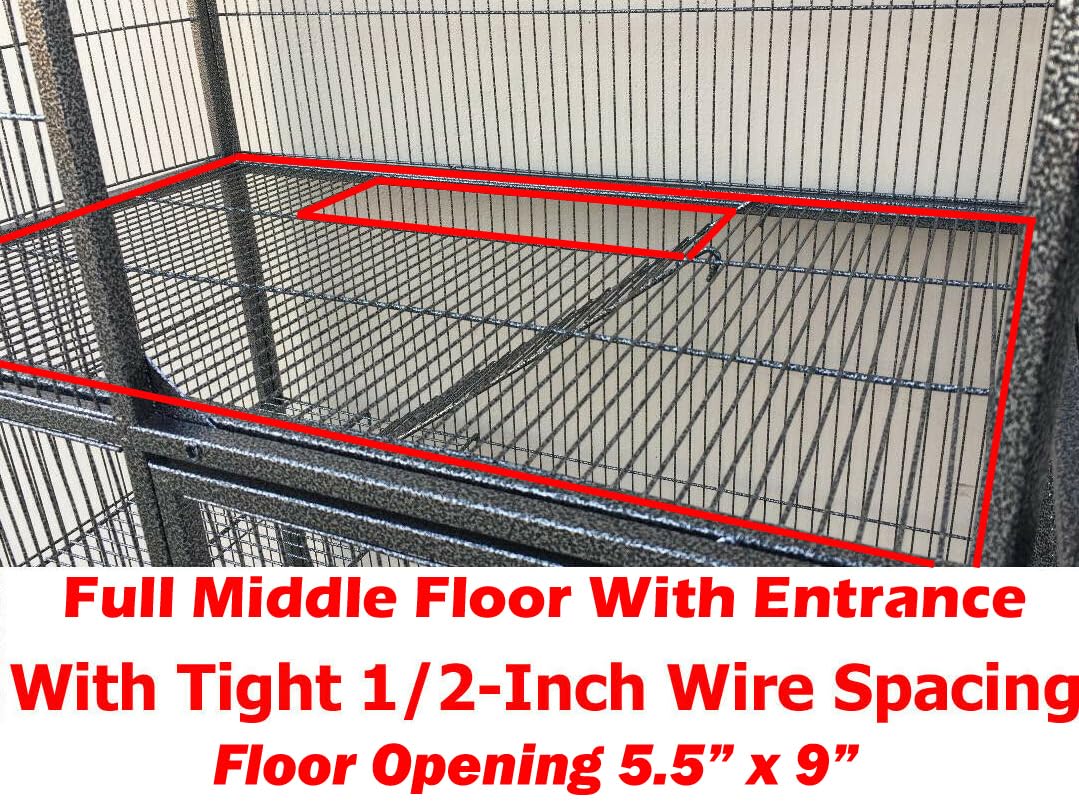 Mcage top access door on the deluxe cage for convenient handling