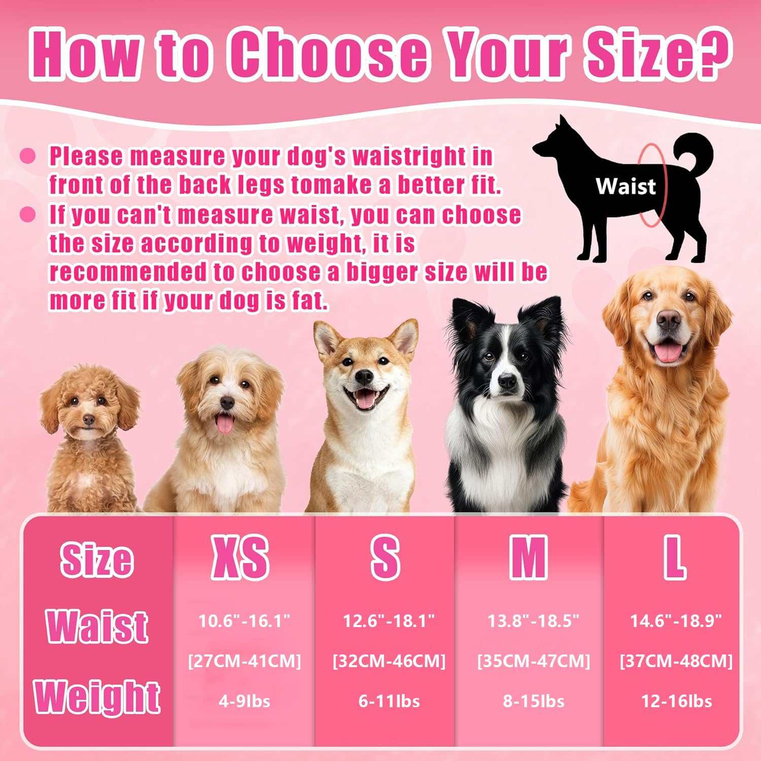 MCJAOHJG Female Dog Diapers: quick-drying core keeps moisture low.