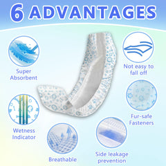 MCJAOHJG quick-drying dog diaper core keeps fur dry.