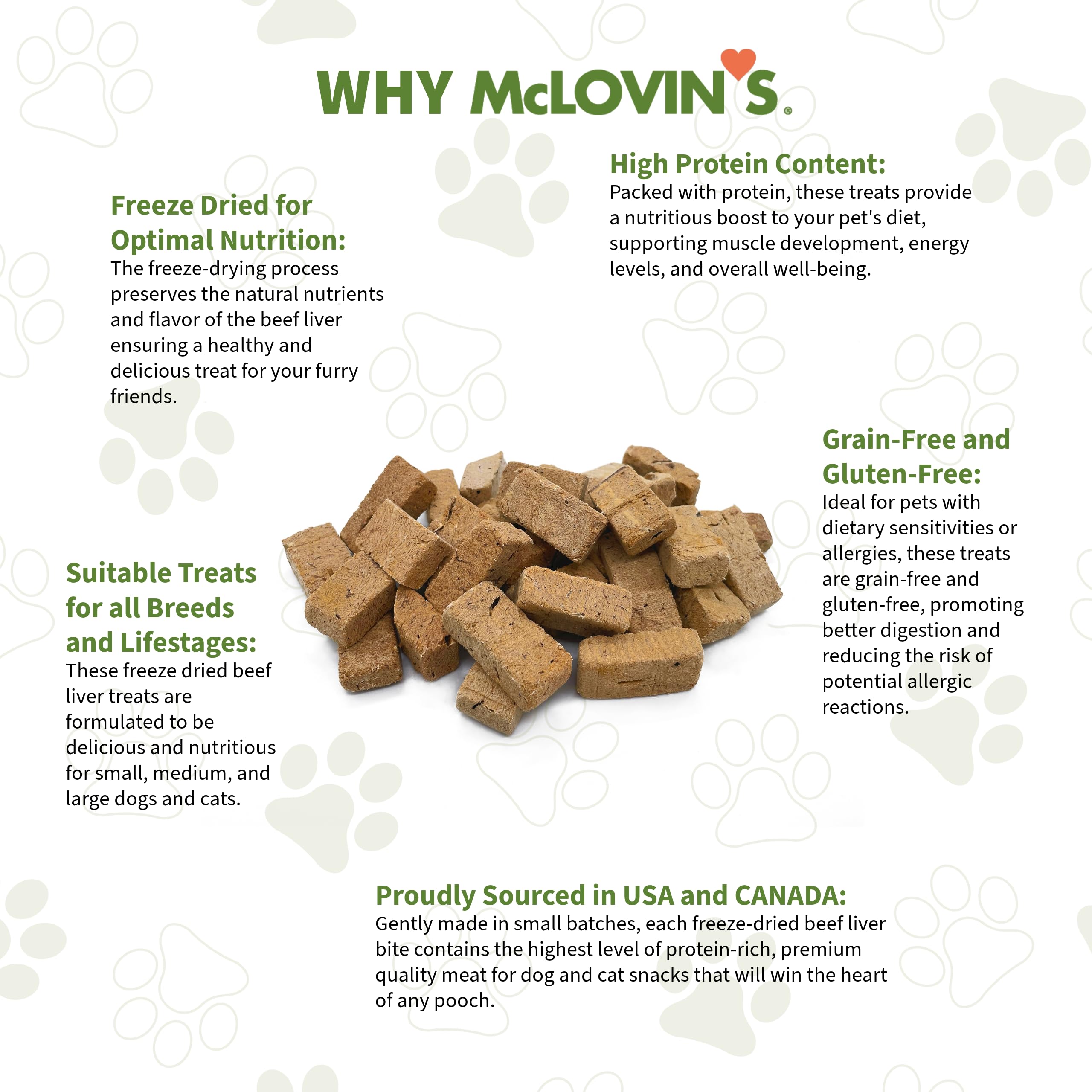 14 oz value pack label for McLovin's beef liver treats, great value.