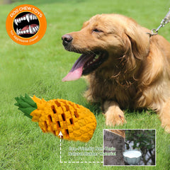 M.C.works indestructible dog toy for aggressive chewers with strong rubber durability