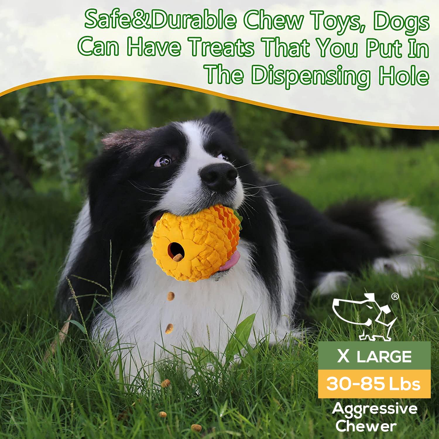 M.C.works pineapple toy emphasizes dental-friendly chewing and stimulation