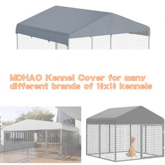 MDHAO light gray kennel top cover reflecting sunlight to keep interior cooler