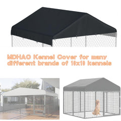 MDHAO replaceable kennel cover uses 24-ball-end elastic cords for quick secure fit