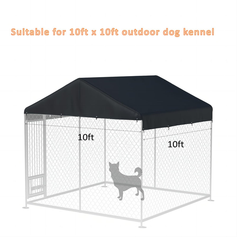 MDHAO kennel top cover highlights waterproof seams for weather protection