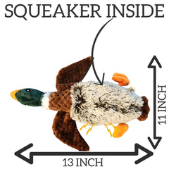 Me Gusta Shop duck dog toy squeak body sparks engaging fetch.