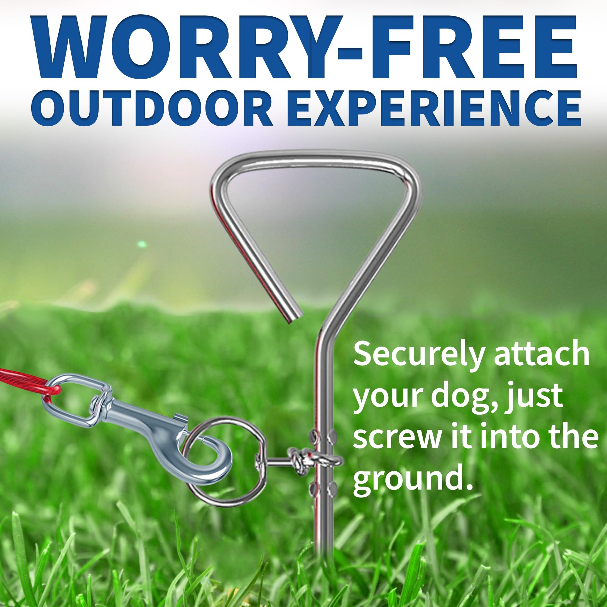 MeasuPro 25 ft dog cable extending for safe outdoor exploration