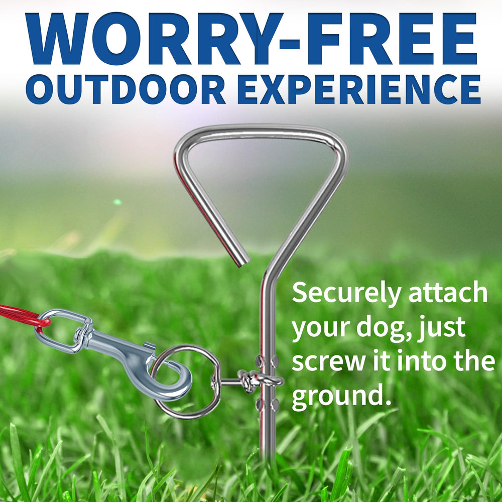 MeasuPro 25 ft dog cable extending for safe outdoor exploration
