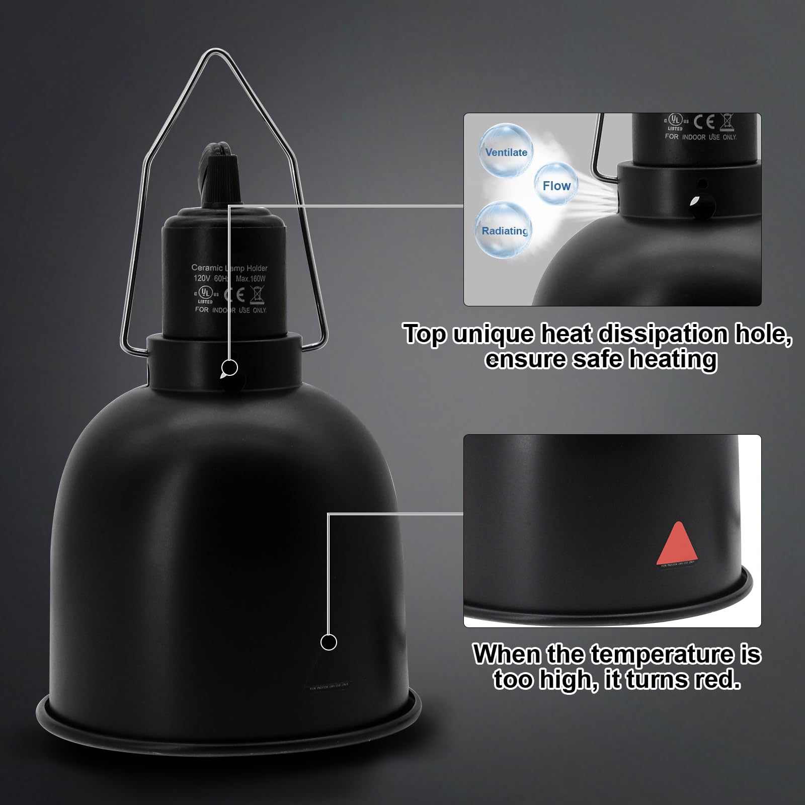 MECESOR E26 socket compatibility for UVA/UVB reptile bulbs