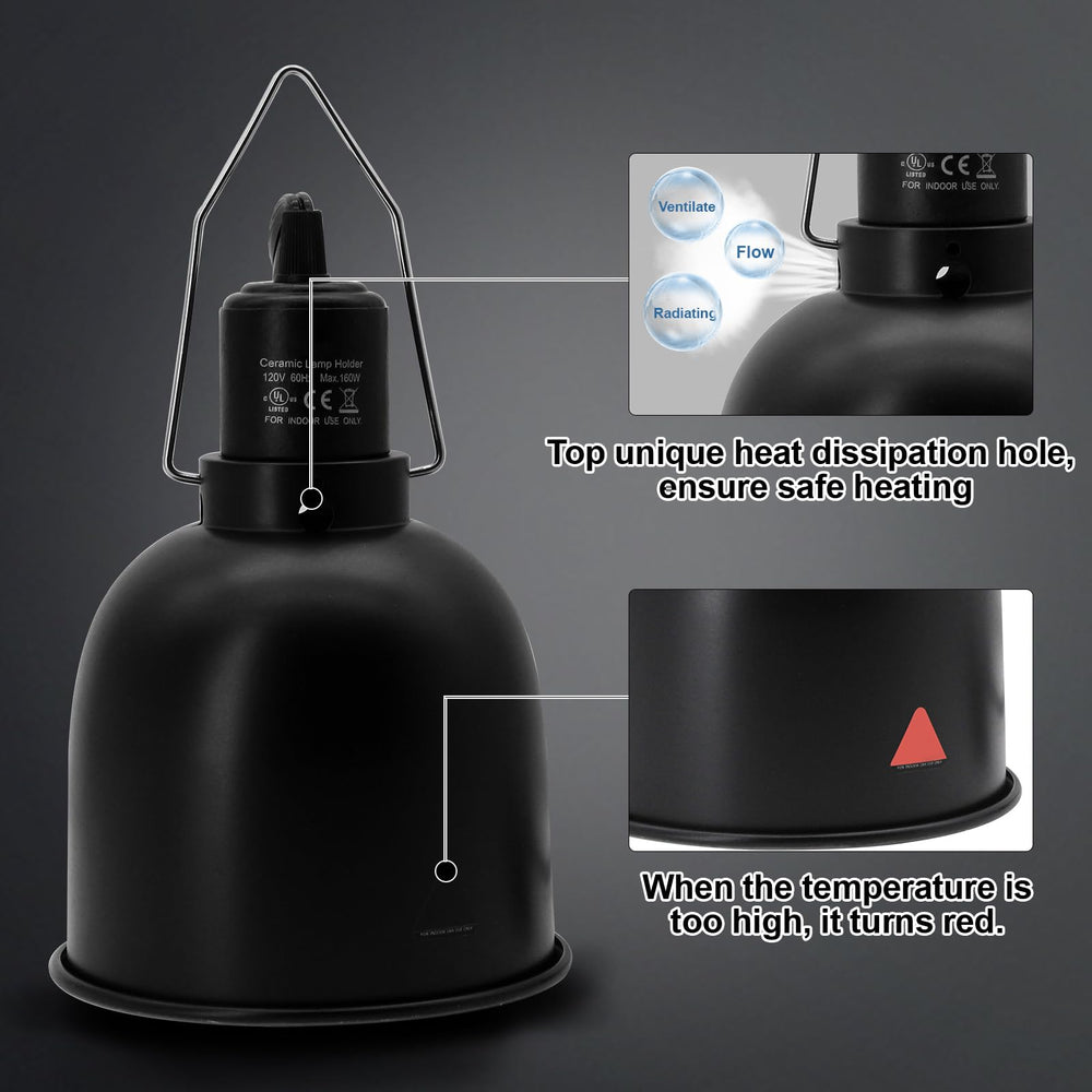 MECESOR E26 socket compatibility for UVA/UVB reptile bulbs