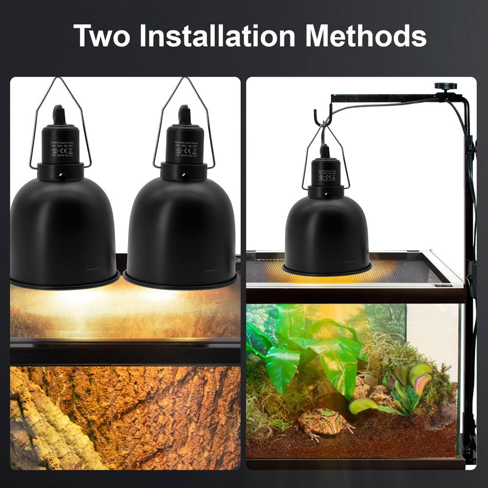 MECESOR fixture with independent switches and two S-hooks for mounting