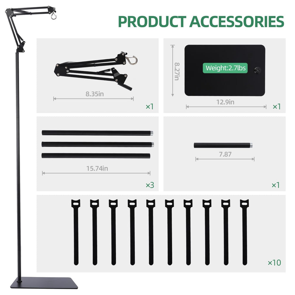 MECESOR Reptile Lamp Stand compatible with many enclosures.