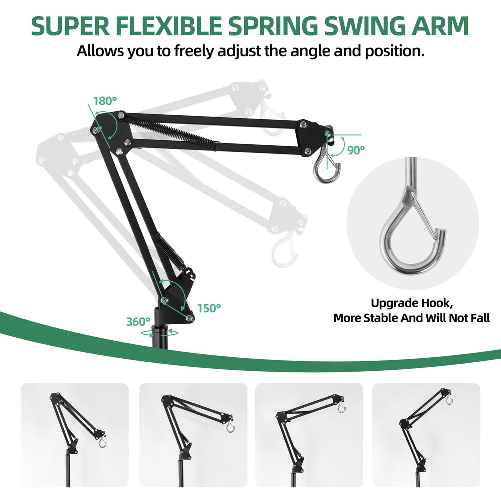 MECESOR Reptile Lamp Stand easy assembly saves time and space.