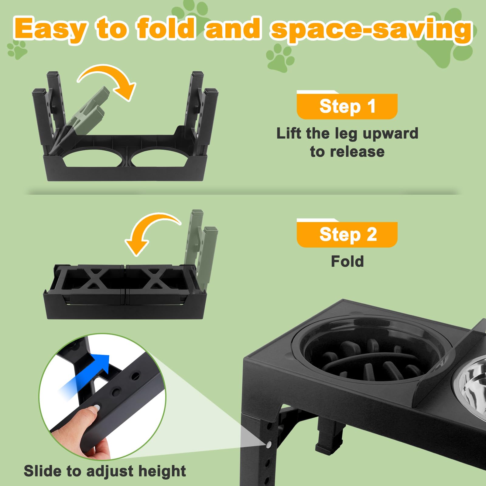 Mecheer anti-mix baffle plate separates food and water zones