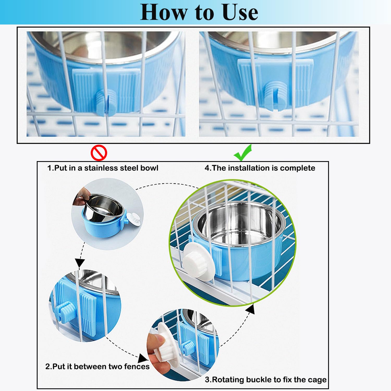 Mechpia crate bowls with 4.92 inch diameter for versatile placement