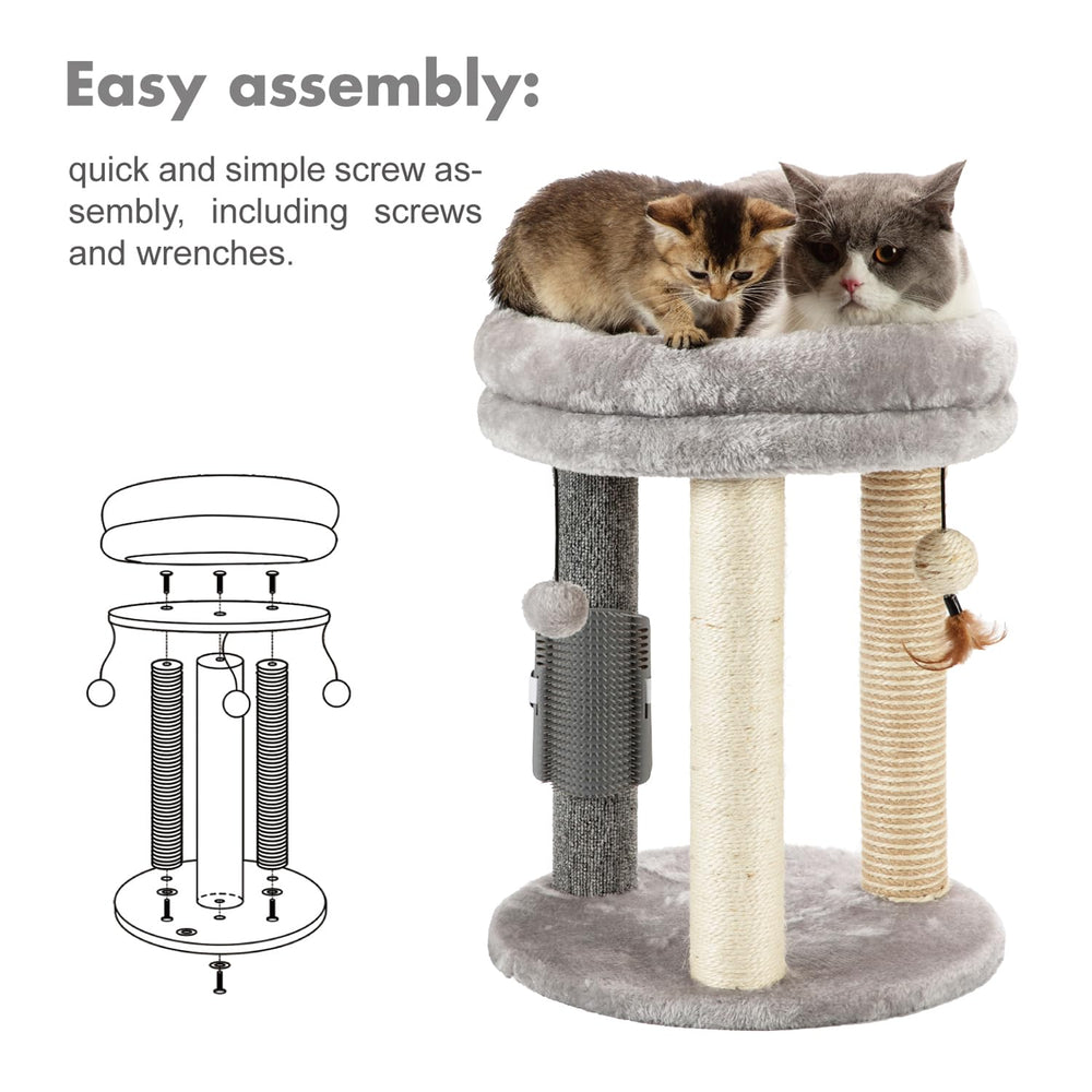 Includes tools for easy assembly of MECOOL 4-in-1 cat tree.