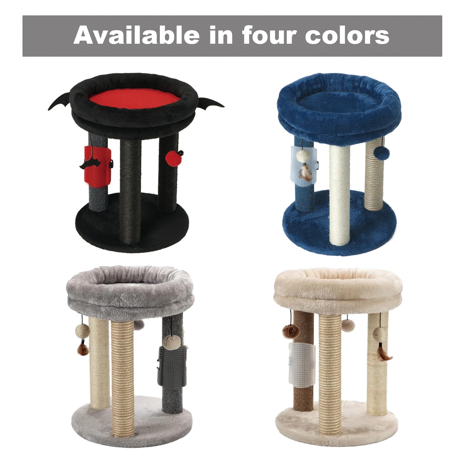 MECOOL indoor cat tree suits households with 1–3 cats.