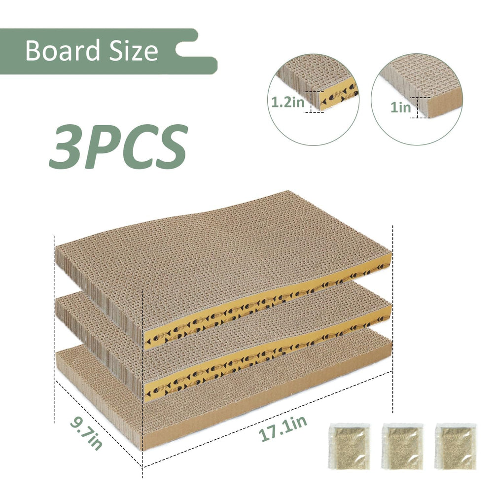 MECOOL Cat Scratching Board reversible surface close-up highlights honeycomb texture.