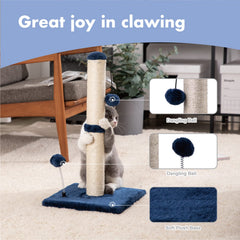 MECOOL scratching post with hanging ball offers interactive play for kittens