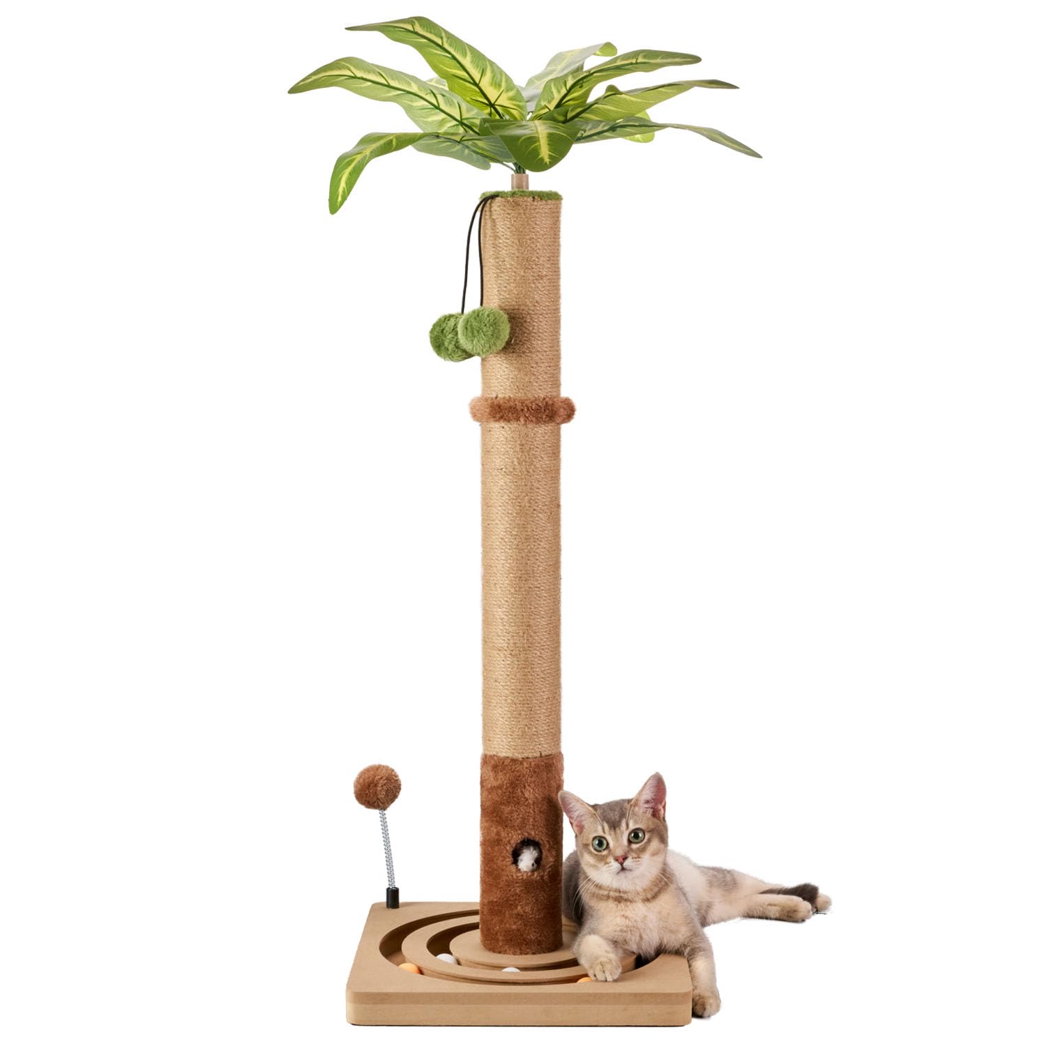 MECOOL quick-assembly cat tree saves time and space.