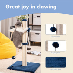 MECOOL sisal-climbing post suitable for kittens and adult cats.