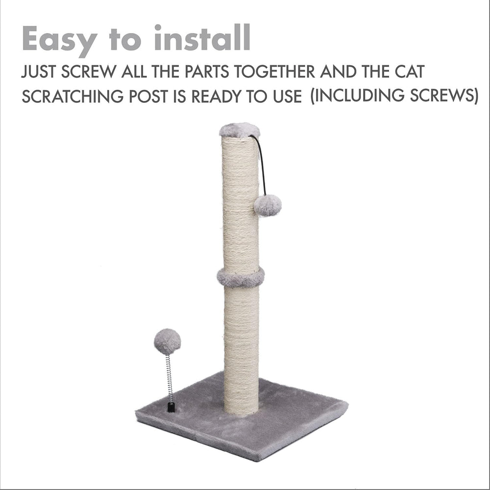 Neutral gray MECOOL post blends with home decor