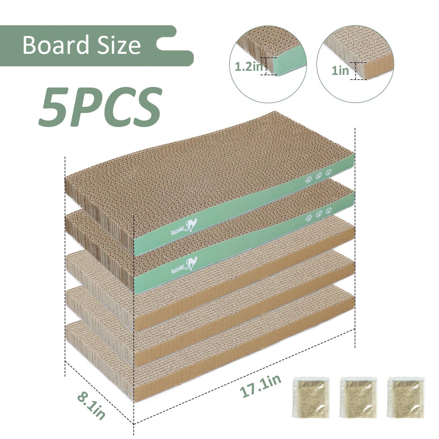 MECOOL scratch pad with box invites cats to scratch and lounge.
